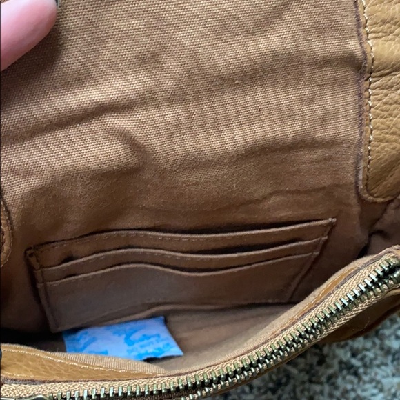 LIEBESKIND Small Brown Leather Cross-Body Purse - Picture 5 of 12